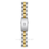 TISSOT T101.917.22.031.00 Silver Gold Dial White Stainless Steel